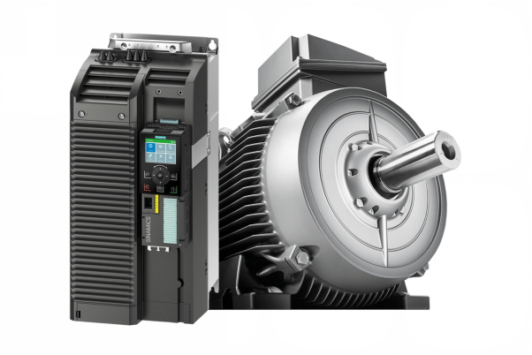 Siemens variable frequency drive controlling industrial motor speed in UAE facility