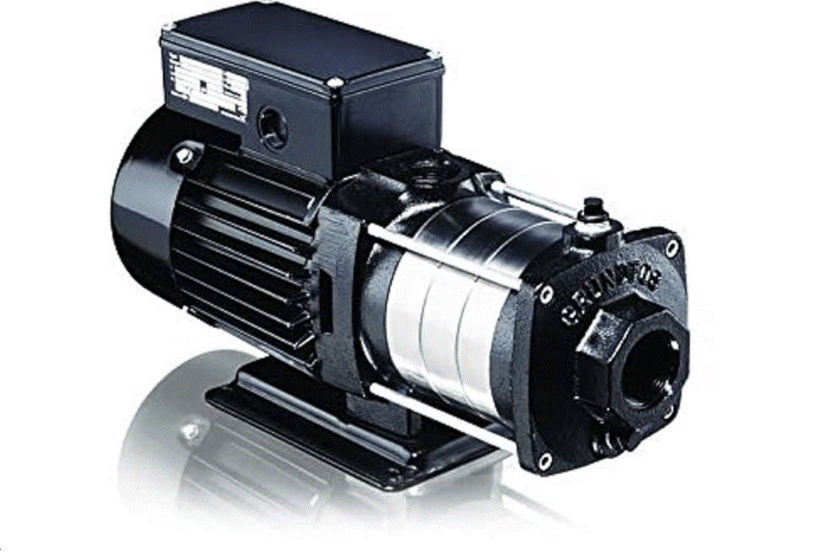 isual inspection of Grundfos pump for leaks